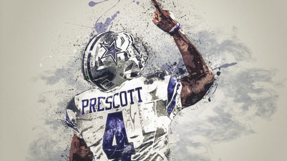 dak prescott cowboys arte