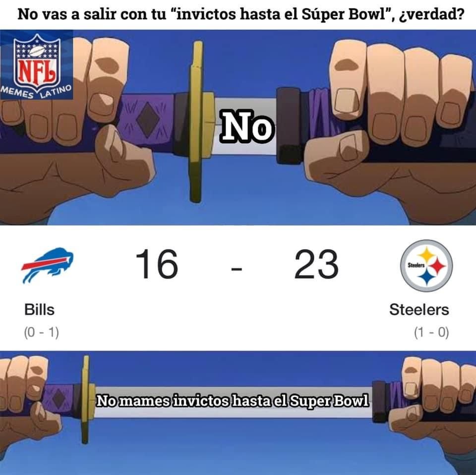 meme Steelers vs Bills