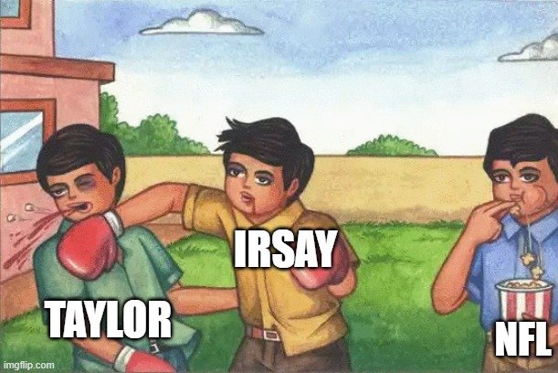 Meme de Colts Irsay vs Taylor