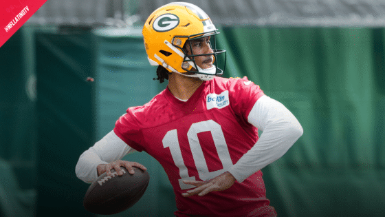 Jordan Love Packers entrenando
